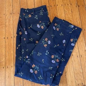 Floral trousers